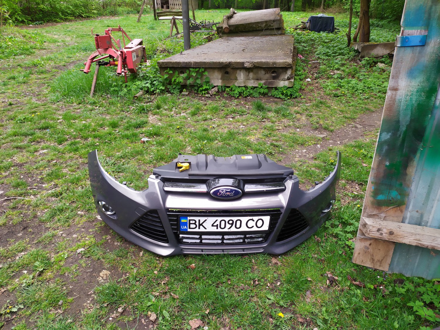 бампер снят