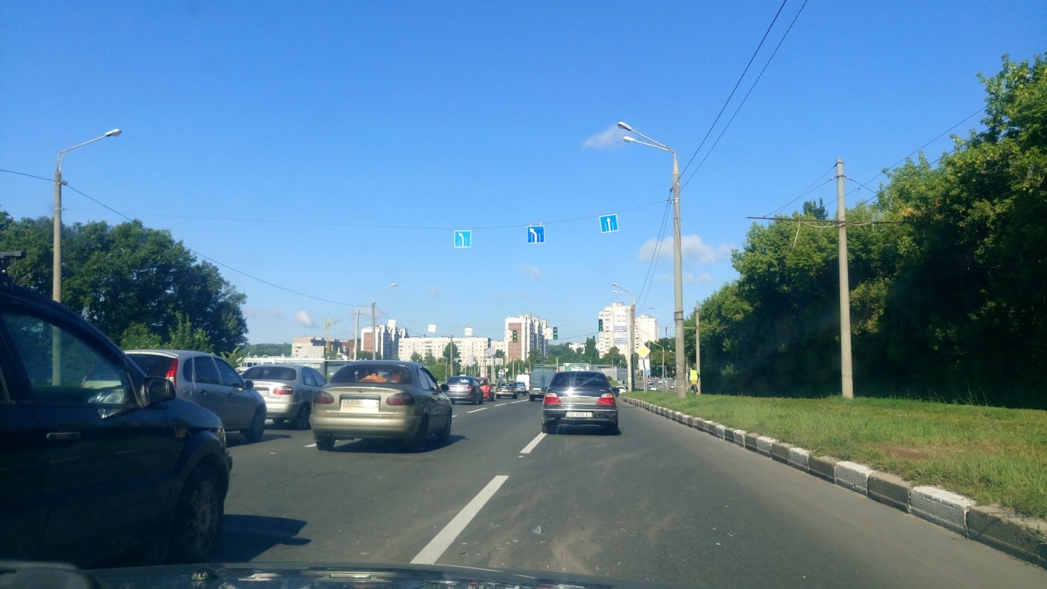Направление движения по полосам
