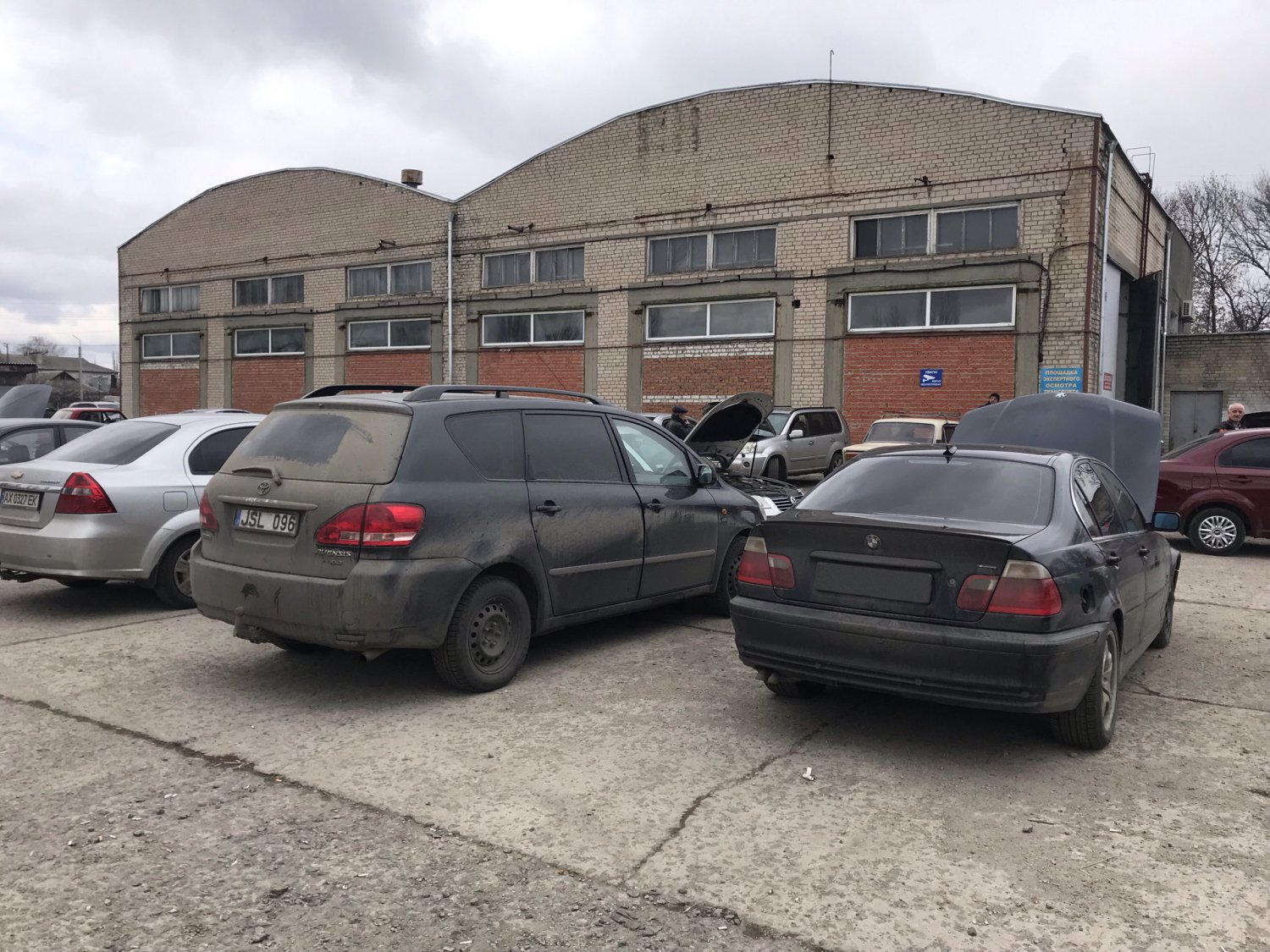 Стоим на площадке в Новомосковском мрэо.