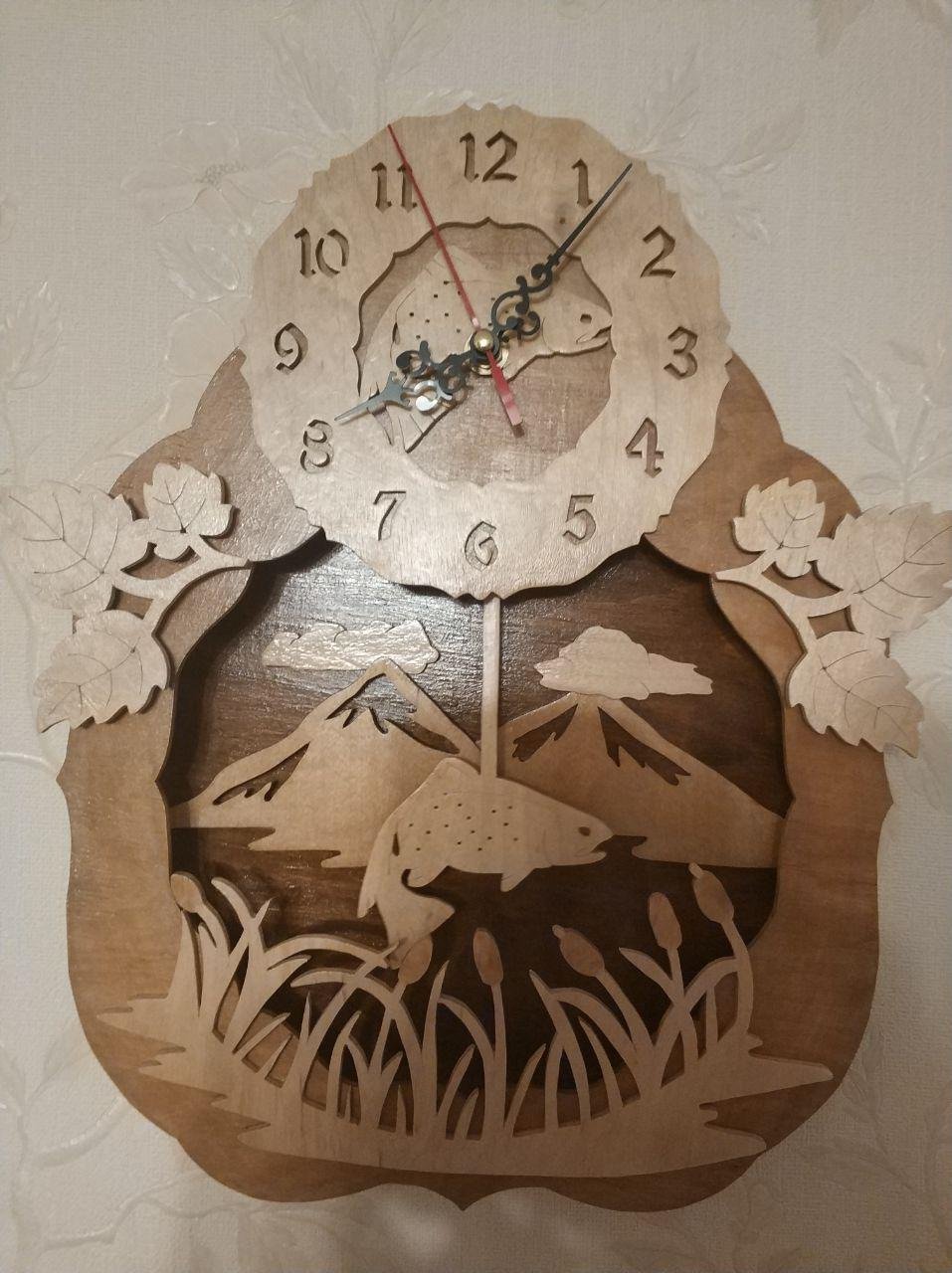 Одно из хобби. Часы с маятником. Handmade