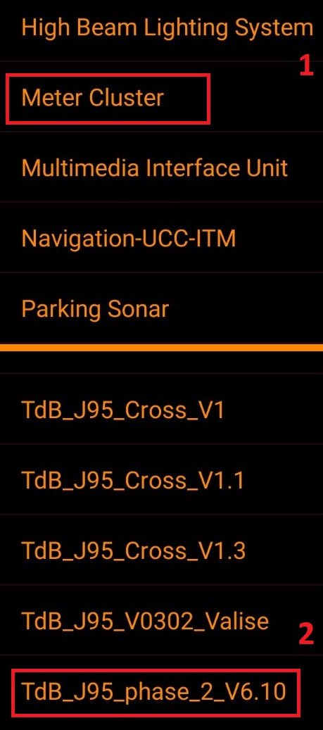 Я выбрал этот пункт руководствуясь словом фаза2)), возможно на более старых авто нужно будет выбрать предыдущую версию.