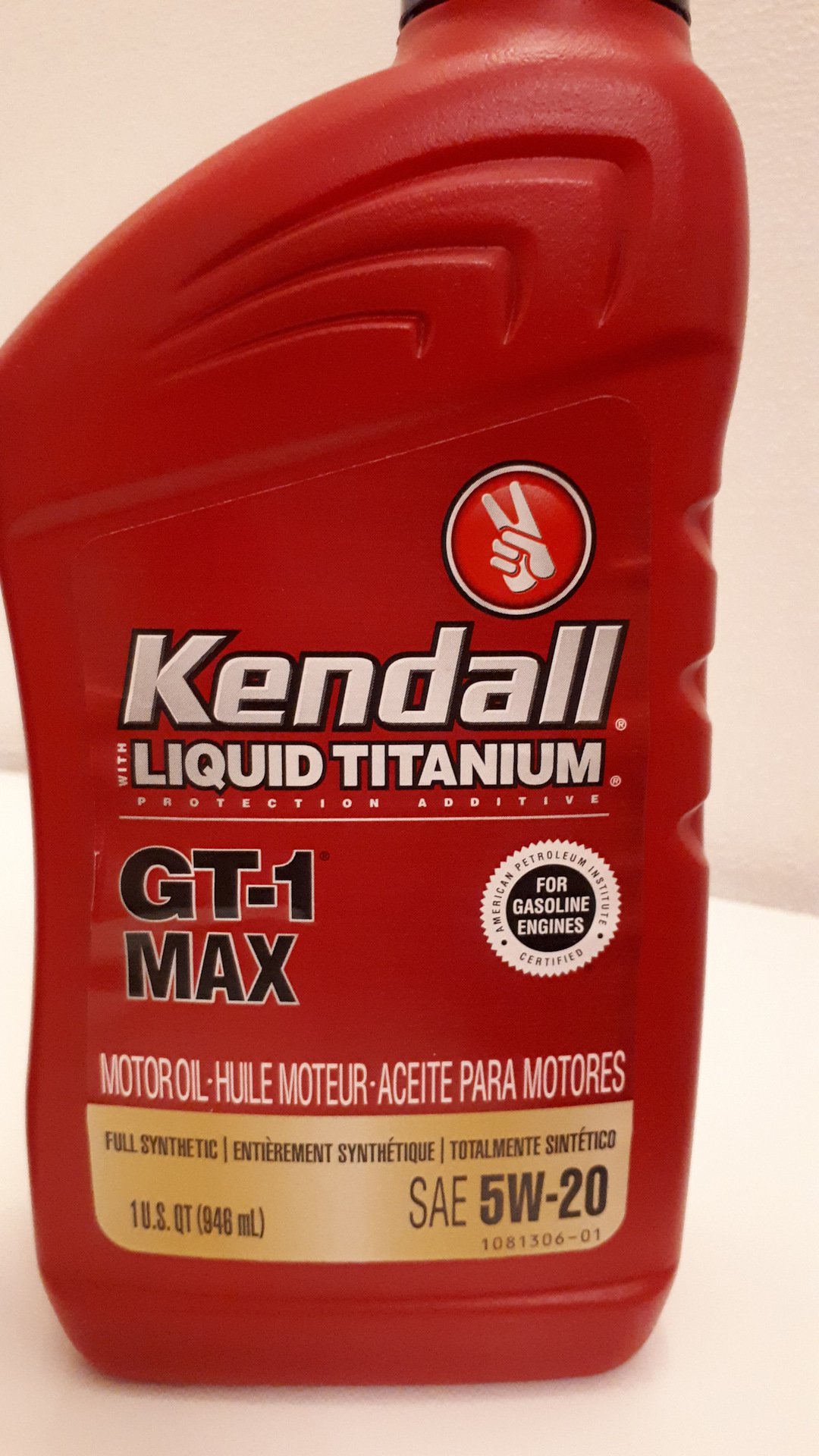 Kendall GT-1 Max Full Synthetic Motor Oil with Liquid Titanium